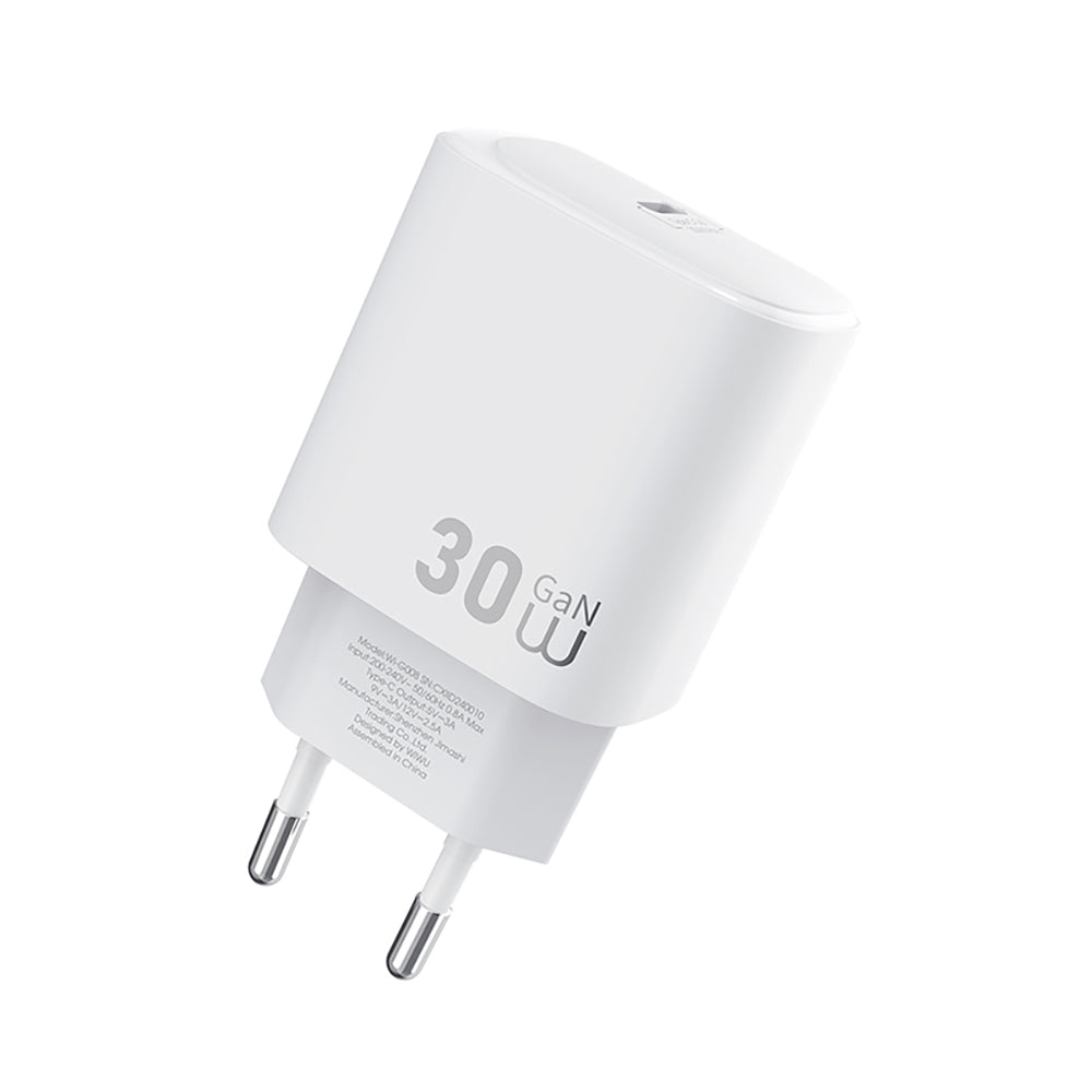 Wiwu Wi-G008 Essen Serisi GaN Tech PD 30W Hızlı Şarj Özellikli Şarj Başlığı Wiwu Wi-G008 Essen Serisi GaN Tech PD 30W Hızlı Şarj Özellikli Şarj Başlığı